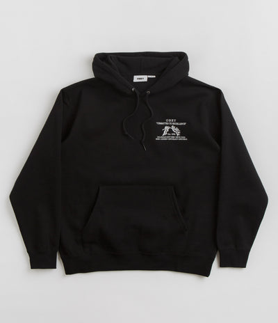 Obey Excellence Hoodie in Black