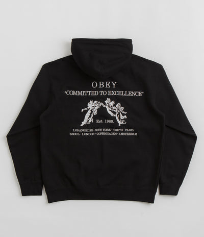 Obey Excellence Hoodie in Black