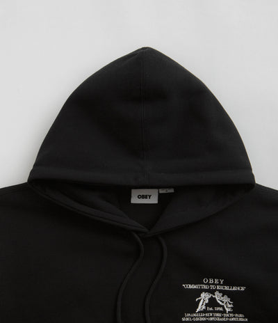 Obey Excellence Hoodie in Black