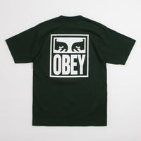 Obey Eyes Icon T-Shirt in Forest Green thumbnail