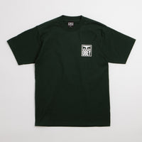 Obey Eyes Icon T-Shirt in Forest Green thumbnail