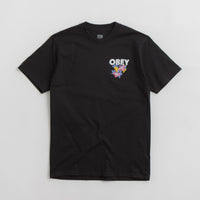 Obey Floral Garden T-Shirt in Black thumbnail