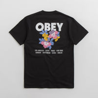 Obey Floral Garden T-Shirt in Black thumbnail