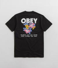 Obey Floral Garden T-Shirt in Black