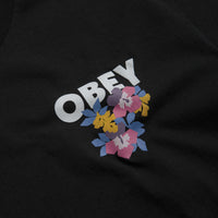 Obey Floral Garden T-Shirt in Black thumbnail