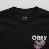 Obey Floral Garden T-Shirt in Black thumbnail