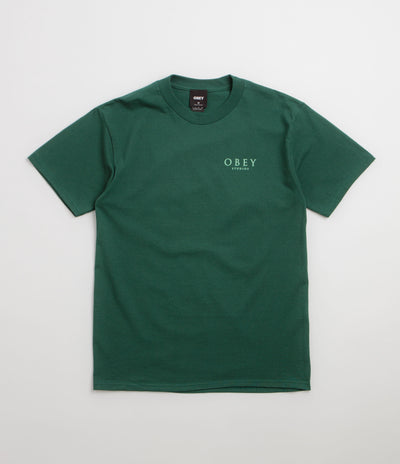 Obey Flores Robus T-Shirt in Rainforest
