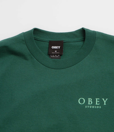 Obey Flores Robus T-Shirt in Rainforest