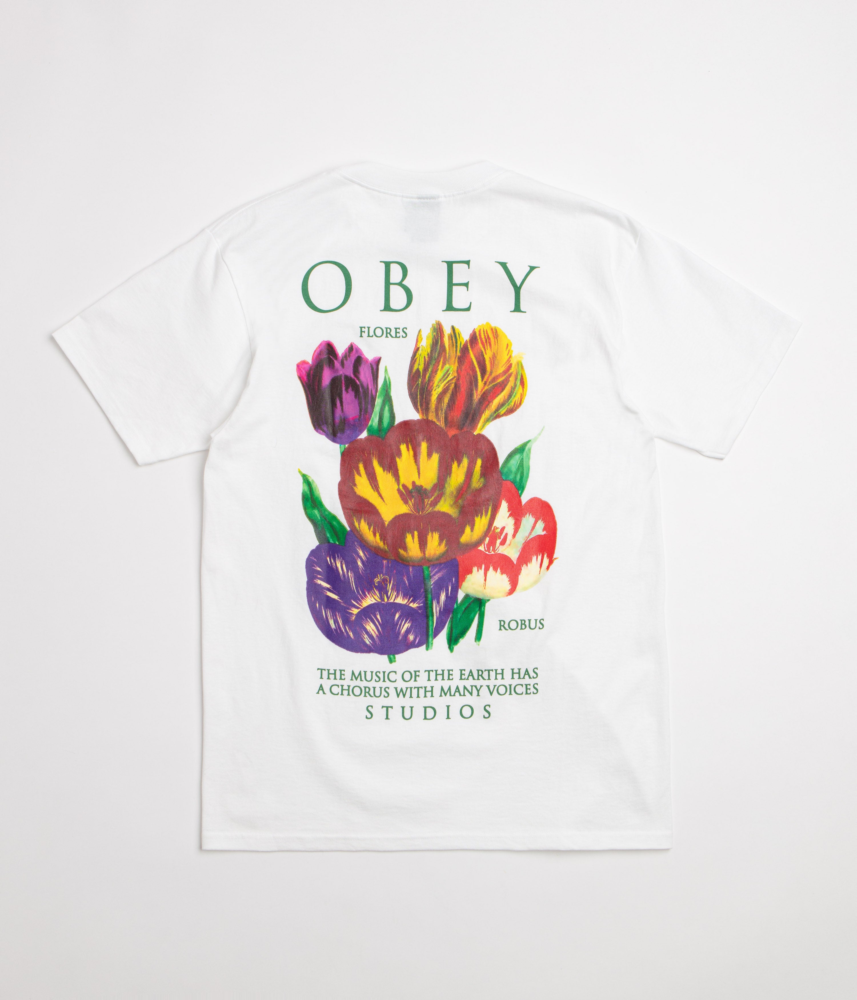 Obey Flores Robus T-Shirt - White
