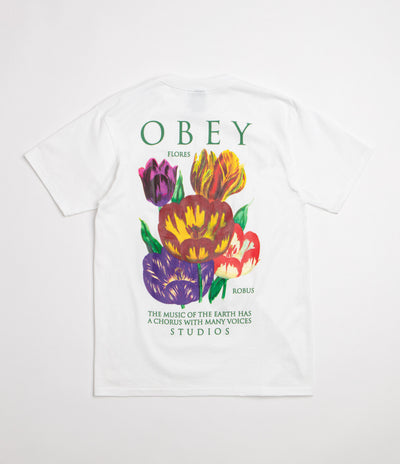Obey Flores Robus T-Shirt - White