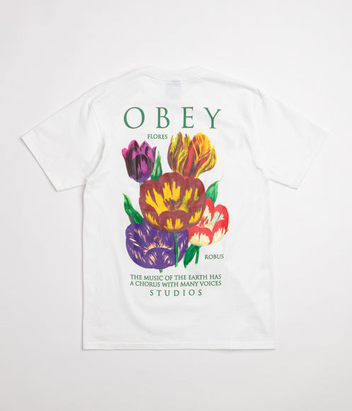 Obey Flores Robus T-Shirt - White
