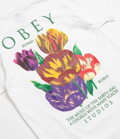 Obey Flores Robus T-Shirt - White