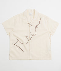 Obey Frances Short Sleeve Shirt in Unbleached Multi