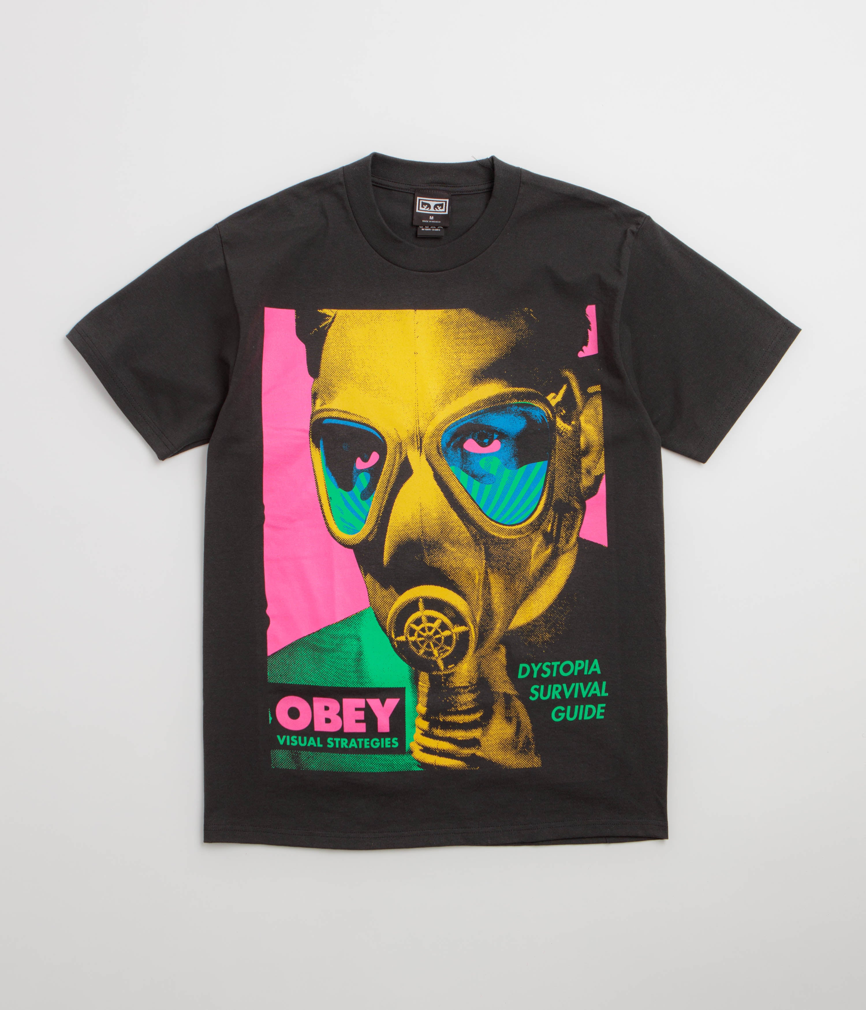 Obey Gas Mask T-Shirt in Vintage Black