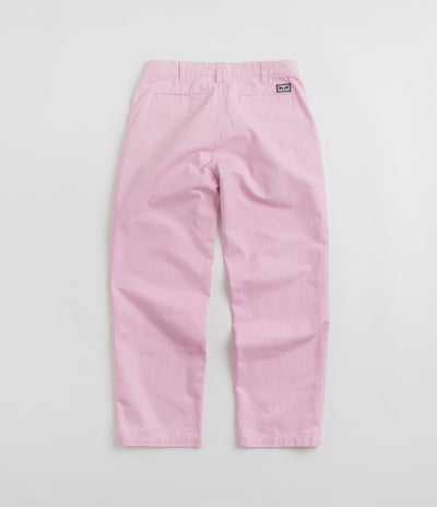 Obey Hardwork Pleated Pants in Piroutte