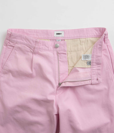 Obey Hardwork Pleated Pants in Piroutte