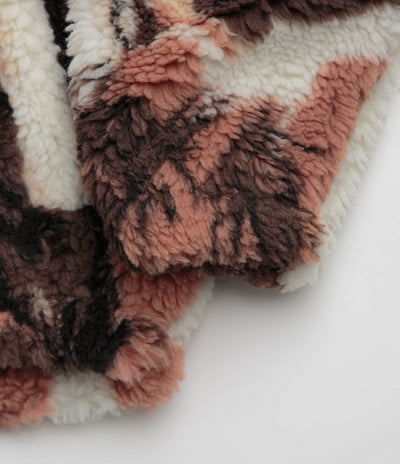 Obey Horses Sherpa Jacket - Brown Multi