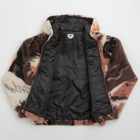 Obey Horses Sherpa Jacket - Brown Multi thumbnail