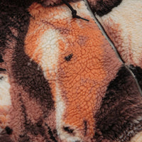 Obey Horses Sherpa Jacket - Brown Multi thumbnail