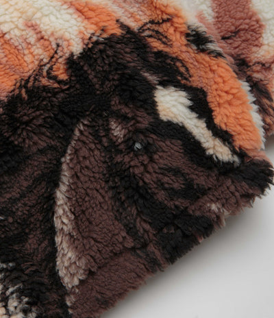 Obey Horses Sherpa Jacket - Brown Multi