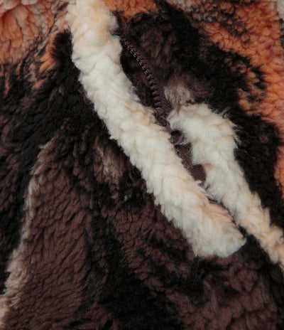 Obey Horses Sherpa Jacket - Brown Multi