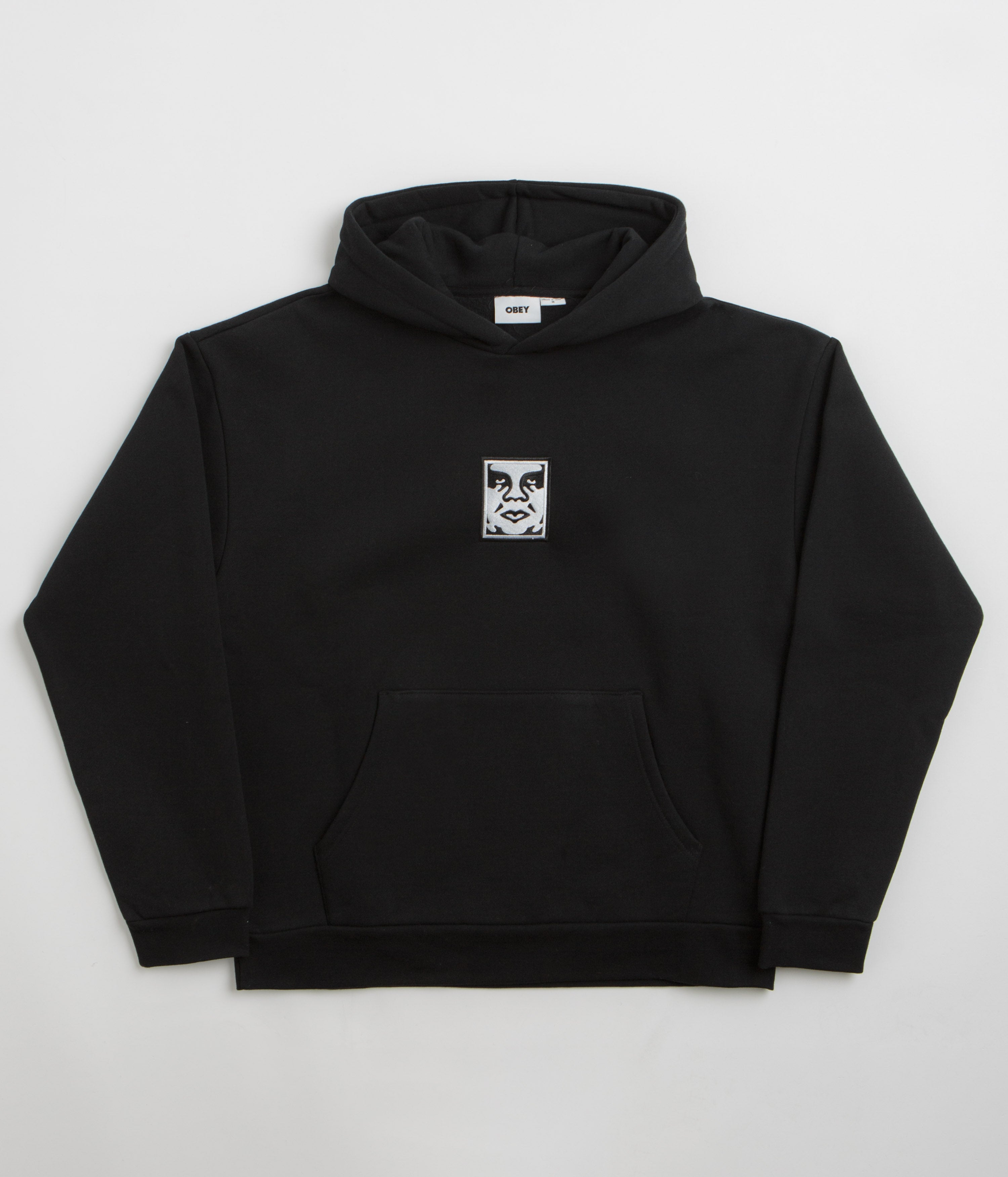 Obey Icon Extra Heavy Hoodie in Black