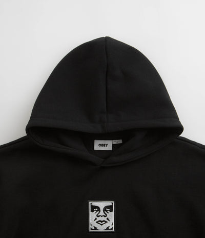 Obey Icon Extra Heavy Hoodie - Black