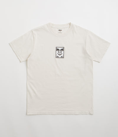 Obey Icon Face T-Shirt in Pigment Chalk