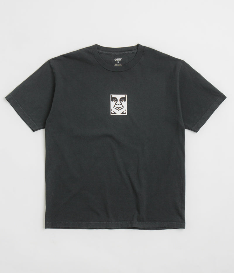 Obey Icon Face T-Shirt in Pigment True Vintage Black