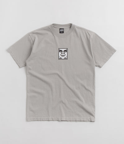 Obey Icon Heavyweight T-Shirt in Silver Grey