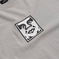 Obey Icon Heavyweight T-Shirt in Silver Grey thumbnail