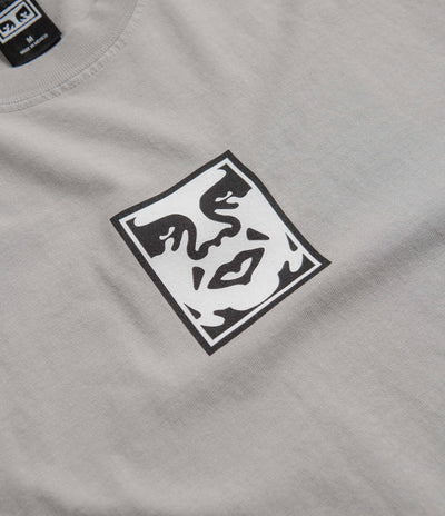Obey Icon Heavyweight T-Shirt in Silver Grey