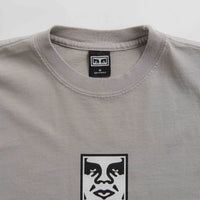 Obey Icon Heavyweight T-Shirt in Silver Grey thumbnail