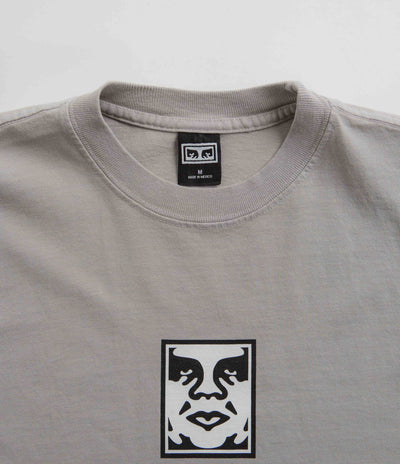 Obey Icon Heavyweight T-Shirt in Silver Grey