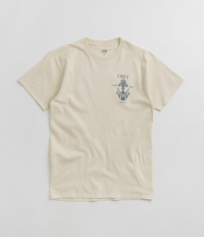 Obey Iris In Bloom T-Shirt in Cream