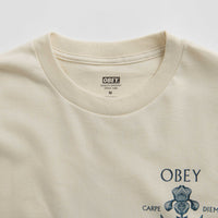 Obey Iris In Bloom T-Shirt in Cream thumbnail