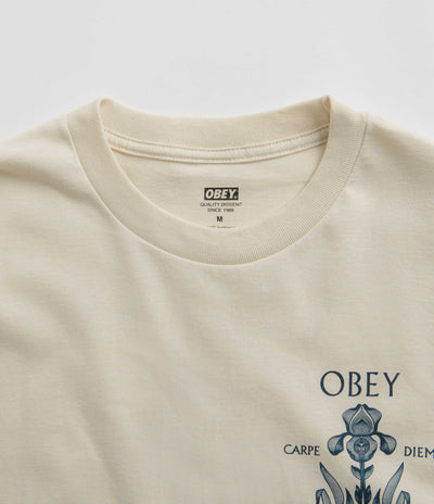 Obey Iris In Bloom T-Shirt in Cream