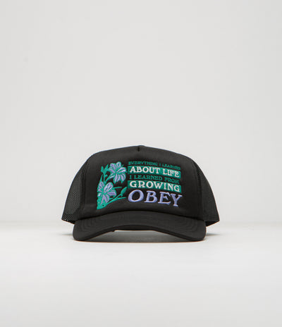 Obey Life Trucker Cap in Black