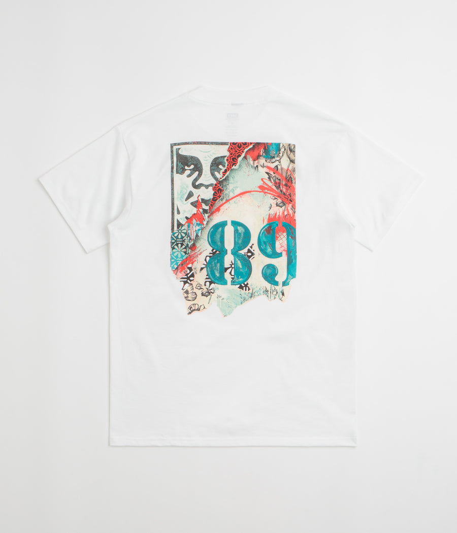 Obey Lisbon Icon T-Shirt in White