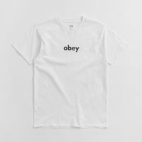 Obey Lower Case 2 T-Shirt - White thumbnail