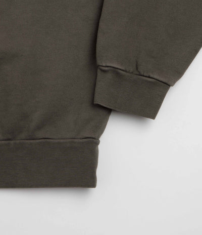 Obey Lowercase Crewneck Sweatshirt - Pigment Black Olive