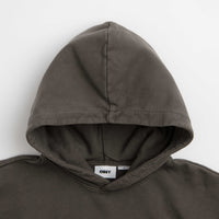 Obey Lowercase Hoodie - Pigment Black Olive thumbnail