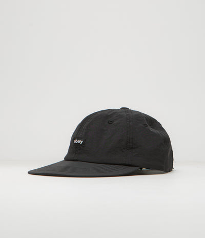 Obey Lowercase Nylon Cap in Black