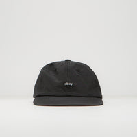 Obey Lowercase Nylon Cap in Black thumbnail