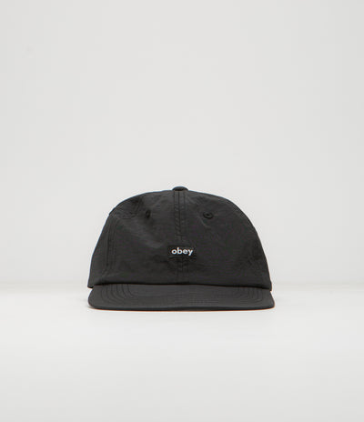 Obey Lowercase Nylon Cap in Black