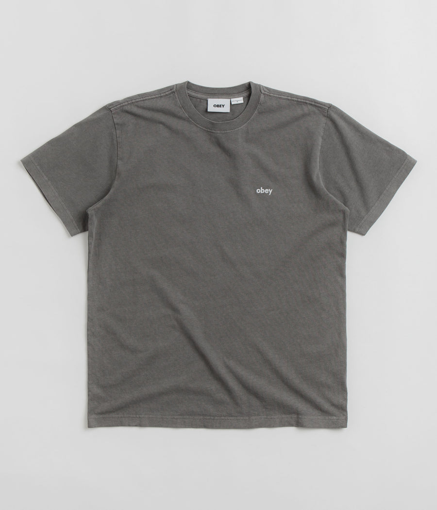 Obey Lowercase Pigment T-Shirt in Digital Black