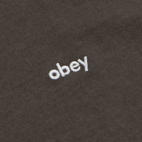 Obey Lowercase T-Shirt - Pigment Black Olive thumbnail