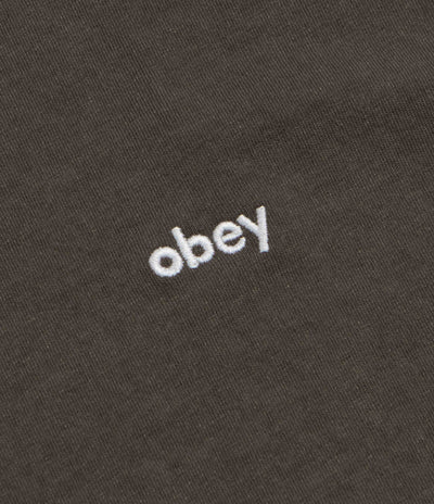 Obey Lowercase T-Shirt - Pigment Black Olive