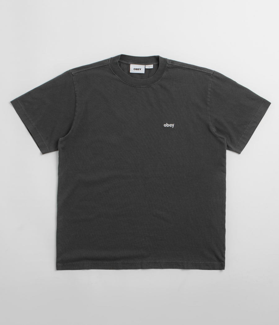 Obey Lowercase T-Shirt in Pigment Pirate Black