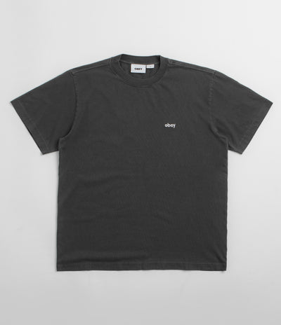 Obey Lowercase T-Shirt - Pigment Pirate Black